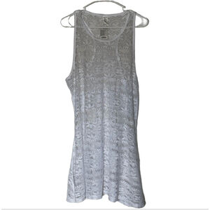 West Loop L/XL White Lace Cover Up Dress